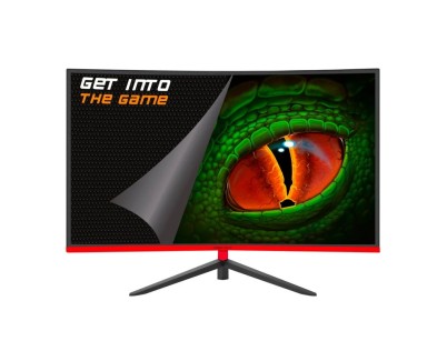KeepOut Monitor Gaming LED 27\" Curvo FullHD 1080p 240Hz - Respuesta 1ms - 16:9 - Angulo de vision 178º - Altavoces Traseros - HDMI, DisplayPort - VESA 100x100 mm