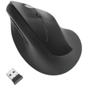 Kensington Pro Fit Ergo Raton Vertical Inalambrico 2.4Ghz 1600dpi - 5 Botones - Inclinación Natural 46,7º - Alcance hasta 20m - Indicador de Carga - Color Negro