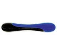 Kensington Reposamuñecas de Gel Duo - Almohadilla de Gel - Canal de Ventilacion - Combinacion de Colores en Dos Tonos - Acabado Suave - Color Azul/Negro Gris