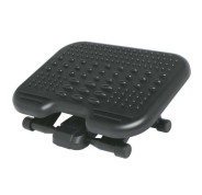 Kensington Reposapies Solemassage - Altura Ajustable 7,5-12,5cm - Inclinacion 30 Grados - Superficie Estimulante - Color Negro