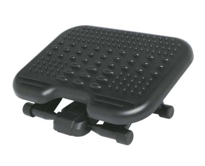 Kensington Reposapies Solemassage - Altura Ajustable 7,5-12,5cm - Inclinacion 30 Grados - Superficie Estimulante - Color Negro