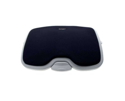 Kensington Reposapies Solemate Confort - Placentera Espuma con Memoria - Practico Pedal de Ajuste - Inclinacion de Hasta 20 Grados - Mejora Postura y Circulacion - Negro