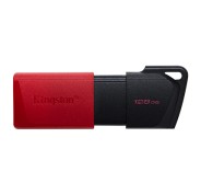 Kingston DataTraveler Exodia M Memoria USB 128GB - USB 3.2 Gen 1 - Capuchon Movil - Enganche para Llavero - Color Negro/Rojo(Pendrive)