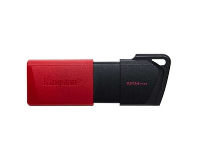 Kingston DataTraveler Exodia M Memoria USB 128GB - USB 3.2 Gen 1 - Capuchon Movil - Enganche para Llavero - Color Negro/Rojo(Pendrive)