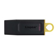 Kingston DataTraveler Exodia Memoria USB 128GB - USB 3.2 Gen 1 - Con Tapa - Enganche para Llavero - Color Negro (Pendrive)