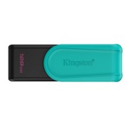 Kingston DataTraveler Exodia Memoria USB 128GB - USB 3.2 Gen 1 - Tapa Giratoria - Color Turquesa