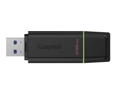 Kingston DataTraveler Exodia Memoria USB 256GB - USB 3.2 Gen 1 - Con Tapa - Enganche para Llavero - Color Negro (Pendrive)