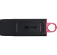 Kingston DataTraveler Exodia Memoria USB 256GB - USB 3.2 Gen 1 - Con Tapa - Enganche para Llavero - Color Negro (Pendrive)
