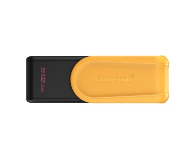 Kingston DataTraveler Exodia Memoria USB 512GB - USB 3.2 Gen 1 - Tapa Giratoria - Color Amarillo