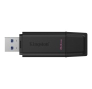 Kingston DataTraveler Exodia Memoria USB 64GB - USB 3.2 Gen 1 - Con Tapa - Enganche para Llavero - Color Negro (Pendrive)