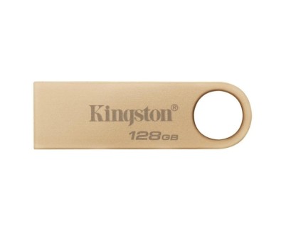 Kingston DataTraveler SE9 G3 Memoria USB-A 3.2 Gen 1 128GB - 220 MB/s en Lectura - Dise&ntilde;o Metalico - Color Oro (Pendrive)