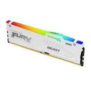 Kingston Fury Beast RGB Memoria RAM DDR5 6000MT/s 16GB 1.4V CL30 DIMM - Color Blanco
