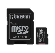 Kingston Tarjeta Micro SDXC 128GB Clase 10 100MB/s Canvas Select Plus + Adaptador SD