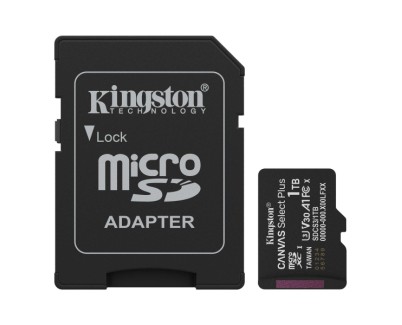 Kingston Tarjeta Micro SDXC 1TB Clase 10 150MB/s Canvas Select Plus + Adaptador SD