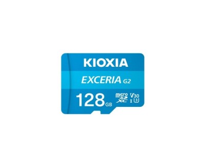Kioxia Exceria G2 Tarjeta Micro SDXC 128GB UHS-III A1 V30 Clase 10 con Adaptador