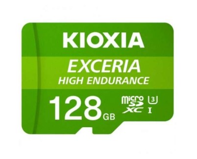 Kioxia Exceria High Endurance Tarjeta Micro SDXC 128GB UHS-I V30 Clase 10 con Adaptador