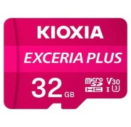 Kioxia Exceria Plus Tarjeta Micro SDHC 32GB UHS-I U3 V30 A1 Clase 10 con Adaptador