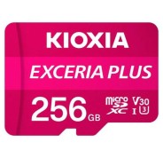 Kioxia Exceria Plus Tarjeta Micro SDXC 256GB UHS-I U3 V30 A1 Clase 10 con Adaptador