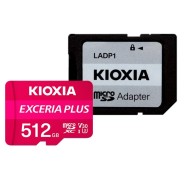 Kioxia Exceria Plus Tarjeta Micro SDXC 512GB UHS-I U3 V30 A1 Clase 10 con Adaptador