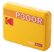 Kodak Mini 3 Retro P300R Impresora Fotografica Portatil Bluetooth - Formato de Impresion 7,6x7,6cm - Alimentacion por Bateria - Color Amarillo