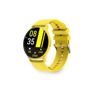 Ksix Core Smartwatch - Pantalla AMOLED 1,43? - Autonomia 5 Dias - Modos Deporte y Salud, Llamadas, Asistentes de voz - Sumergible - Color Amarillo