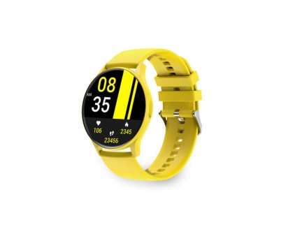 Ksix Core Smartwatch - Pantalla AMOLED 1,43? - Autonomia 5 Dias - Modos Deporte y Salud, Llamadas, Asistentes de voz - Sumergible - Color Amarillo