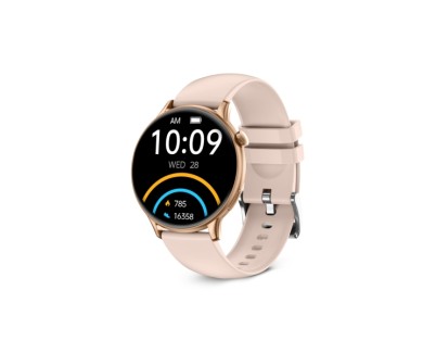 Ksix Core2 Smartwatch - Pantalla AMOLED 1,43? AMOLED - Autonomia Hasta 5 Dias - Modos Deporte y Salud, Llamadas, Asistentes de voz - IP67 - Color Rosa