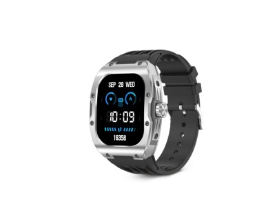 Ksix Hero Smartwatch - Pantalla AMOLED 1,95? AMOLED - Autonomia Hasta 7 Dias - Modos Deporte y Salud, Llamadas, Asistentes de voz - IP68 - Color Negro