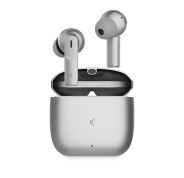 Ksix Meteor Auriculares Inalambricos - Estuche Metalico - ENC - Color Plata