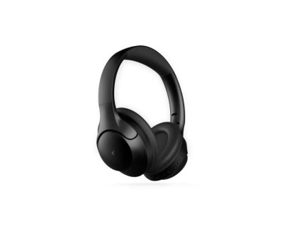 Ksix Odissey Auriculares Inalambricos - ANC + ENC - Micrófono - Autonomía 30h - Llamadas - Cable Jack 3,5 mm - Estuche - Color Negro