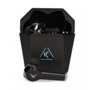 Ksix Saga Auriculares Inalambricos Gaming con Microfono Bluetooth 5.0 - Autonomia hasta 4h - Control Tactil - Estuche de Carga - Color Negro