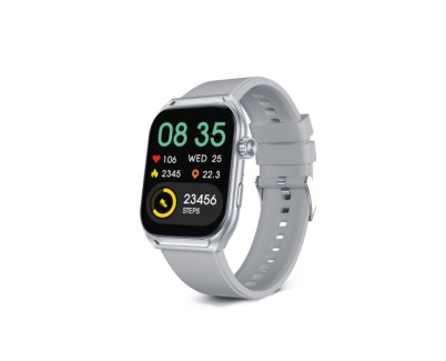 Ksix Urban Move Smartwatch - Pantalla AMOLED 2,06? AMOLED - Autonomia Hasta 5 Dias - Modos Deporte y Salud, Llamadas, Asistentes de voz - IP67 - Color Gris