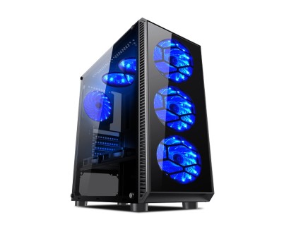 L-Link Avatar Caja ATX - Cristal Templado - 2x SSD/HDD 3.5\" - 3x SSD/HDD 2.50\" - 6 Ventiladores LED Incluidos - USB 3.0,  USB 2.0