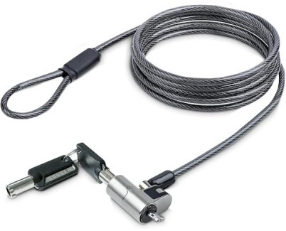 L-Link Cable de Seguridad Nano con Cerradura - Acero Revestido en Vinilo - Compatible con Ranura Nano - Cerradura de LLave