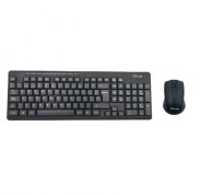 L-Link Pack Inalambrico USB Teclado + Raton 1200dpi 3 Botones - Uso Ambidiestro - Color Negro