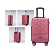 Lagart Maleta Trolley de Cabina Rigida 20 55x34x23.5cm - Cierre TSA - Ruedas Dobles 360º - Color Cereza Metalizado