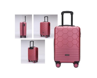Lagart Maleta Trolley de Cabina Rigida 20 55x34x23.5cm - Cierre TSA - Ruedas Dobles 360º - Color Cereza Metalizado