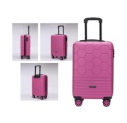 Lagart Maleta Trolley de Cabina Rigida 20 55x34x23.5cm - Cierre TSA - Ruedas Dobles 360º - Color Fucsia