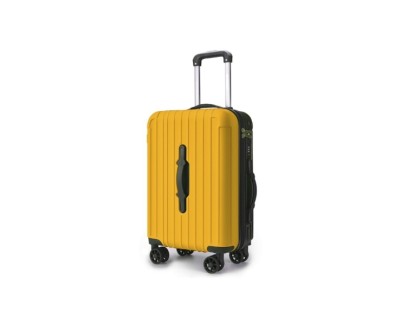 Lagart Smart Maleta Trolley de Cabina Rigida 20 55x34x20cm - Asa Frontal para Manejo en Distintas Situaciones - Cierre TSA - Ruedas Dobles 360&ordm; - Color Amarillo Ocre