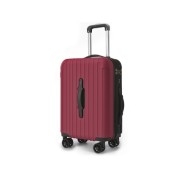 Lagart Smart Maleta Trolley de Cabina Rigida 20 55x34x20cm - Asa Frontal para Manejo en Distintas Situaciones - Cierre TSA - Ruedas Dobles 360º - Color Burdeos