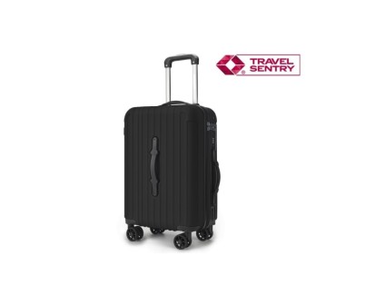 Lagart Smart Maleta Trolley de Cabina Rigida 20 55x34x20cm - Asa Frontal para Manejo en Distintas Situaciones - Cierre TSA - Ruedas Dobles 360&ordm; - Color Negro