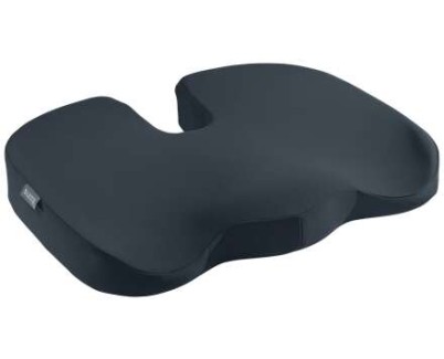 Leitz Ergo Cosy Cojin de Asiento Ortopedico - Promueve una Postura Saludable - Mejora la Circulacion - Para Oficina, Coche o Casa - Funda Lavable - Color Gris Oscuro