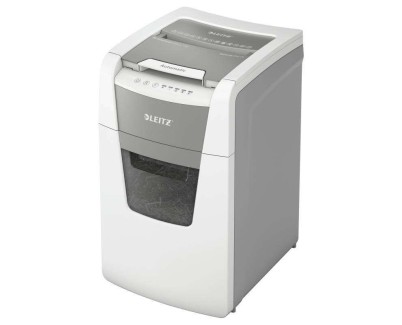 Leitz IQ 150 Autofeed P5 Destructora de Papel Automatica Micro Corte P-5 - Autoalimentacion 150 Hojas, Manual 6 Hojas - Papelera de 44L - Color Blanco