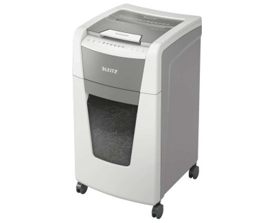 Leitz IQ 300 Autofeed P4 Destructora Automatica de Papel Corte en Particulas P-4 - Autoalimentacion 300 Hojas, Manual 10 Hojas - Papelera de 60L - Color Blanco