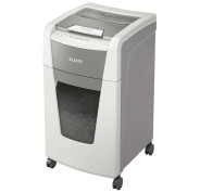 Leitz IQ 300 Autofeed P5 Destructora de Papel Automatica Micro Corte P-5 - Autoalimentacion 300 Hojas, Manual 8 Hojas - Papelera de 60L - Color Blanco/Gris