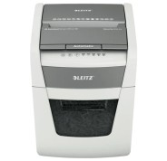 Leitz IQ Autofeed 50X P4 Destructora Automatica de Papel Corte en Particulas P-4 - Autoalimentacion 50 Hojas, Manual 6 Hojas - Papelera de 20L - Color Blanco/Gris