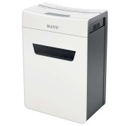 Leitz IQ Protect Premium 6M Destructora de Papel Manual Micro Corte P-5 - Destruye hasta 7 Hojas a la Vez - Ultrasilenciosa - Papelera de 18L - Color Blanco/Gris