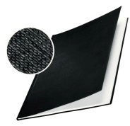 Leitz Pack de 10 Tapas Rigidas Impressbind 21mm - Capacidad de 176-210 Hojas A4 - Encuadernacion de Alta Calidad - Exterior Superficie de Lino Lacada - Papel Blanco sin Acido - Color Negro