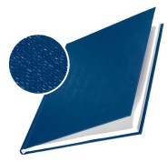 Leitz Pack de 10 Tapas Rigidas Impressbind 3,5mm - Capacidad para 15-35 Hojas A4 - Encuadernacion de Alta Calidad - Superficie de Lino Lacada - Papel Blanco sin Acido - Color Azul