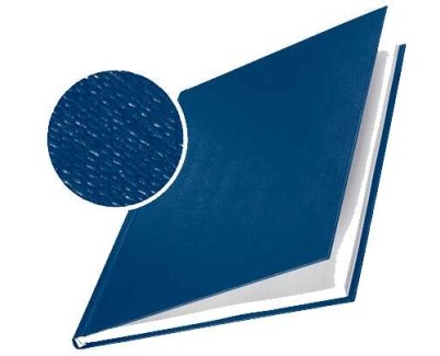 Leitz Pack de 10 Tapas Rigidas Impressbind 3,5mm - Capacidad para 15-35 Hojas A4 - Encuadernacion de Alta Calidad - Superficie de Lino Lacada - Papel Blanco sin Acido - Color Azul